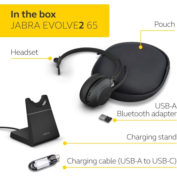 Jabra Evolve2 65 Deskstand - Reconditionné | Abimedia
