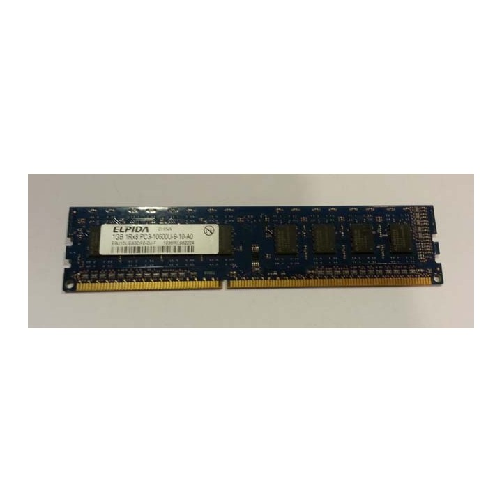Elpida 1GB DDR3 PC3-10600 240 broches UDIMM - Reconditionnée