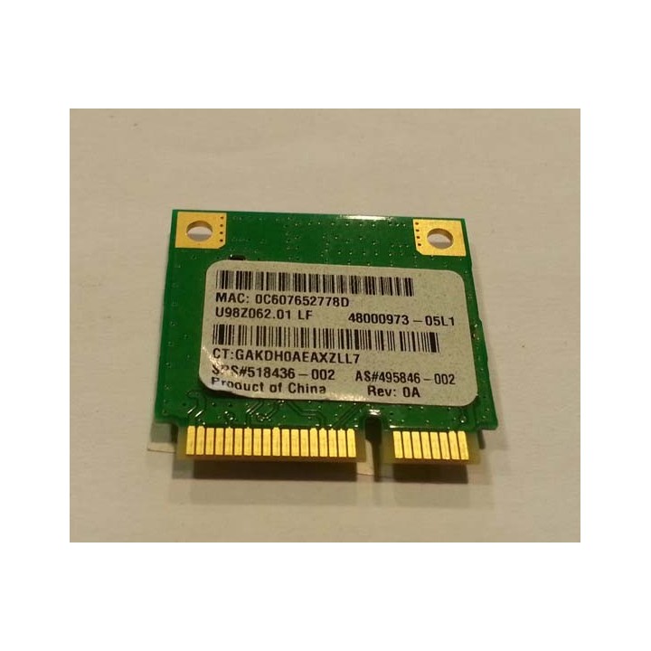 Carte wifi model 0C607652778D Hp pavilion dv6000 | ABIMEDIA