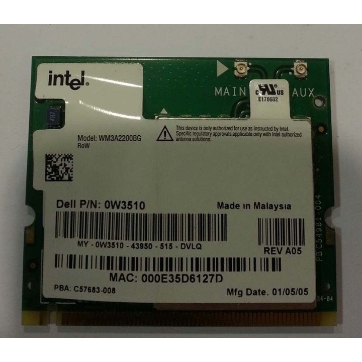 Carte Blouthose model 0W3510 pour Dell Latitude | ABIMEDIA