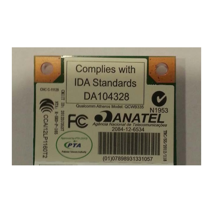 Carte Wifi model QCWB335 pour Packard Bell | ABIMEDIA
