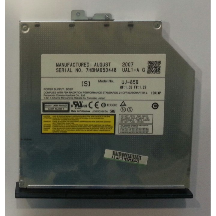 Lecteur DVD-RW UJ-850 Asus F3S - Pièce Détachée