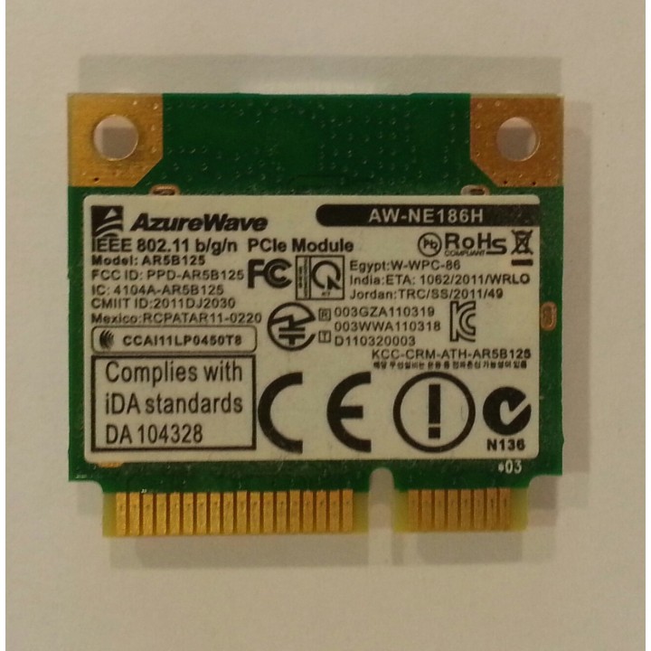 Carte WiFi AR5B125 Asus R500V - Pièce Détachée