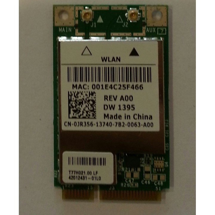 Carte WiFi 001E4C25F466 Dell Latitude D531-PP04X - Pièce