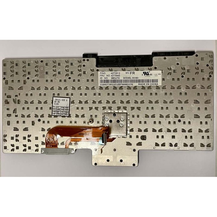 Clavier Lenovo PARTS 42T3912 MV-90 - Occasion avec Garantie