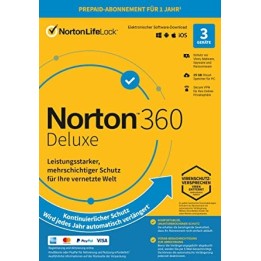 Norton™ 360 Deluxe 3 Pc un an - Reconditionné | Abimedia