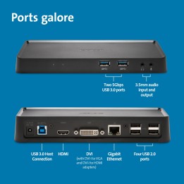 Kensigton sd3600 dual video dock - Reconditionné | Abimedia