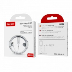 Câble iPhone Lightning 1M D-power F6000
