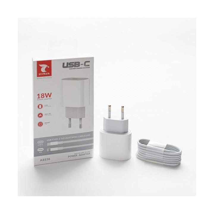 Chargeur iPhone 12 / 13 USB-C 20W + Câ | ABIMEDIA Paris