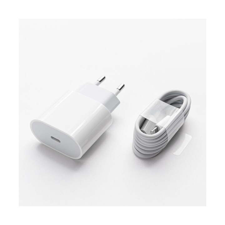Chargeur iPhone 12 / 13 USB-C 20W + Câ | ABIMEDIA Paris