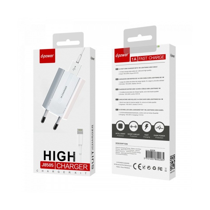 Chargeur secteur iPhone compatible D-p | ABIMEDIA Paris
