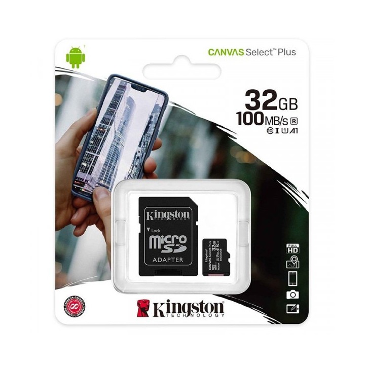 MICRO SD 32GB kingston canvas select p | ABIMEDIA Paris